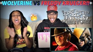 Epic Rap Battles of History &quot;Freddy Krueger vs Wolverine&quot; REACTION!!!