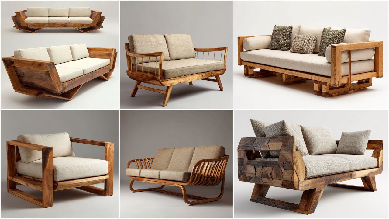 100+ Unique Wooden Sofa Frame Ideas | Modern & Minimalist Couch Designs Inspiration