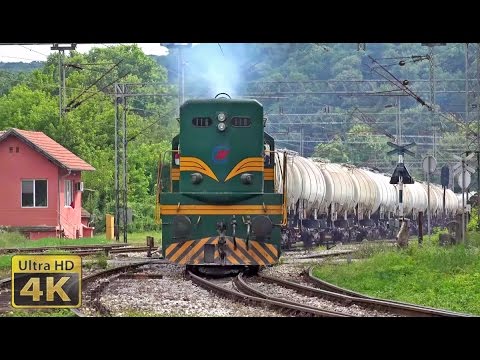 Rail traffic in Serbia - Topčider 2016. - Železnički saobraćaj u Srbiji [4K]