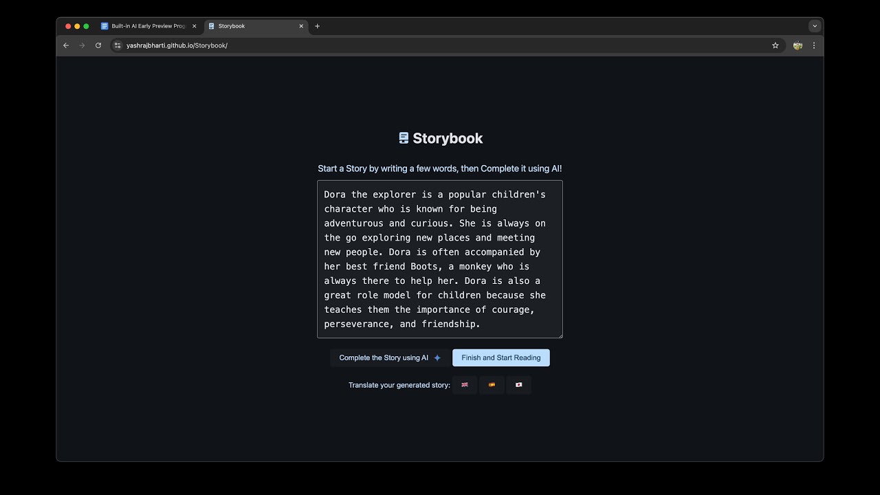 Storybook: AI-Powered Storytelling and Language Companion