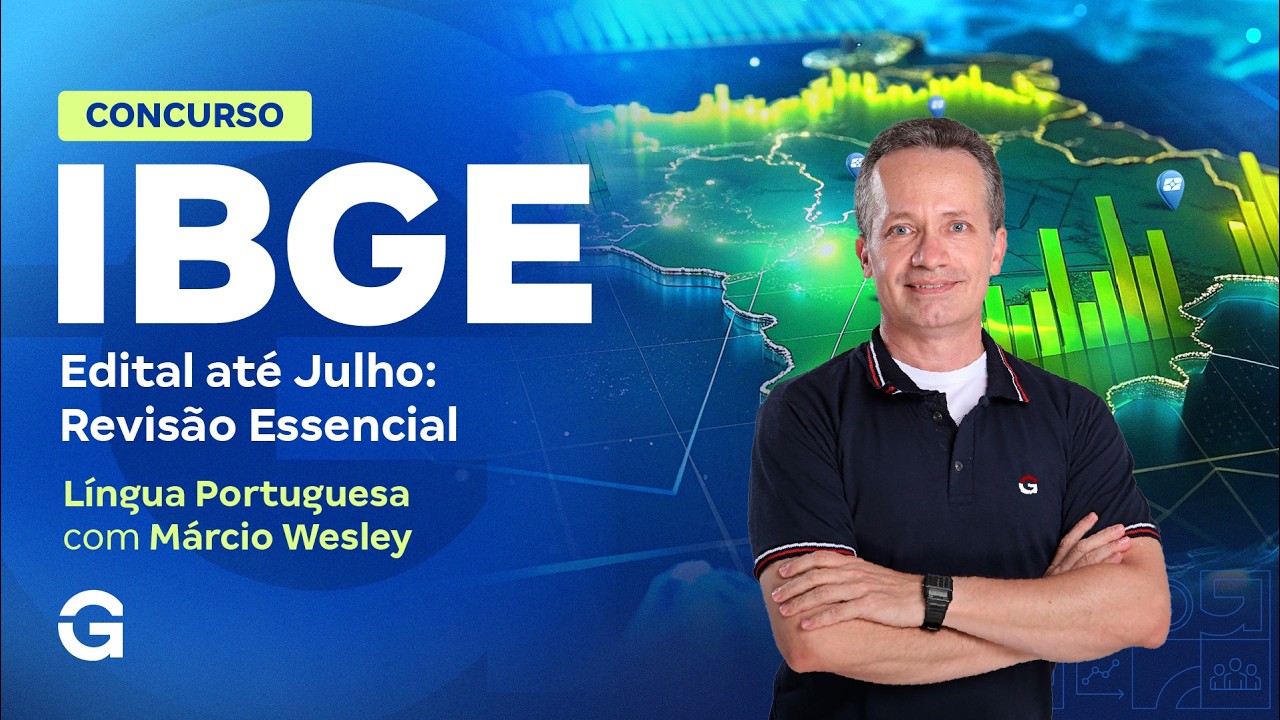 Concurso IBGE | Edital até Julho: Revisando o mais importante em Língua Portuguesa