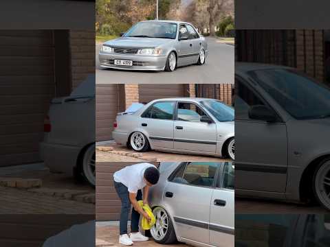 Toyota Corolla!! Beautifully bagged💦😍😭 #bagged #cars #oem #toyota #automobile #mzansi