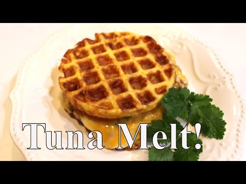 Chaffle Tuna Melt With Linda's Pantry