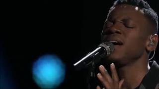 Everybody Hurts sung by Chris Blue and Usher