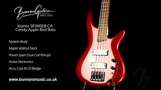 Video thumbnail for Ibanez SR300EB CA Candy Apple Red Bass | Bonners Guitar Store by Bonners Guitar Store