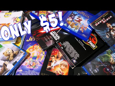 INSANE VHS & Blu Ray Thrift Haul! (15 Movies For Only $5!)