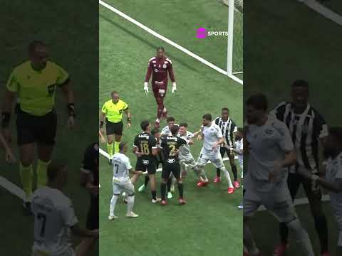 TOMA TRETA! O TEMPO FECHOU ENTRE NA PARTIDA ENTRE GALO E SANTOS #shorts