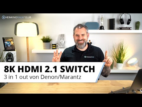 Universeller 8K HDMI Switch mit drei Eingängen von Denon/Marantz