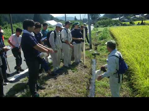 学科ニュース026 地域創成総合実習（一）（農業用水路網の解説）