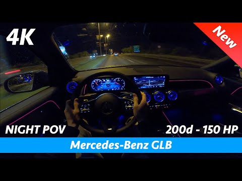 Mercedes-Benz GLB 2020 - Night POV test drive and FULL review in 4K | LED Headlights, 0 - 100 km/h