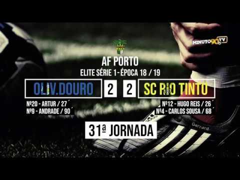 GOLOS - OLIV.DOURO 2-2 SC RIO TINTO - MINUTO90 TV
