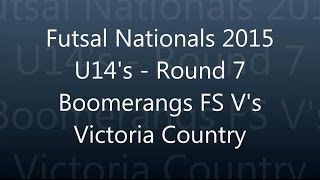 preview picture of video 'Round 7 Boomerangs FS v's Victoria Country'
