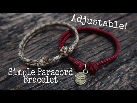 SUPER EASY! SIMPLE PARACORD BRACELET AND ADJUSTABLE! FRIENDSHIP BRACELET.