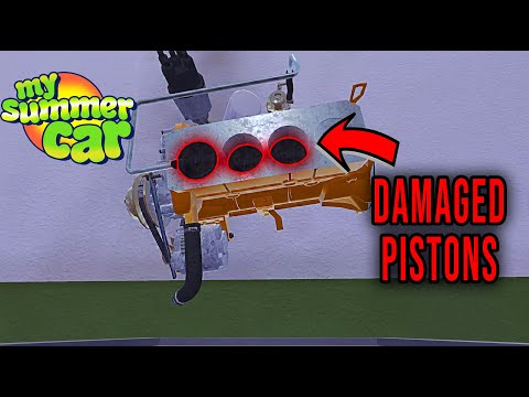 BROKEN PISTONS AND THEIR REPLACEMENT - THE CAR DOESN'T START - My Summer Car Story #101 | Radex