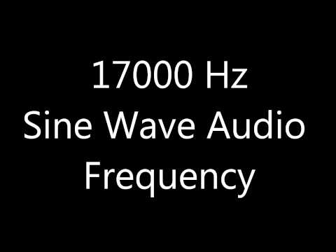 17000 Hz 17 kHz Sine Wave Sound Frequency Tone