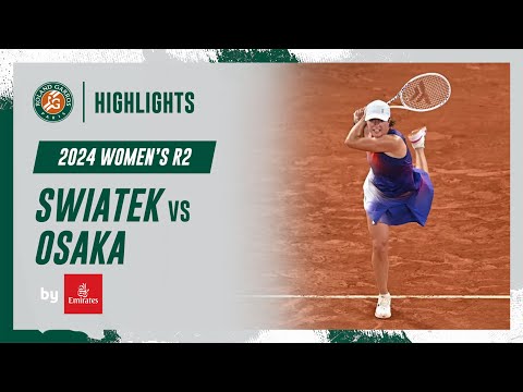 Swiatek vs Osaka Round 2 Highlights | Roland-Garros 2024