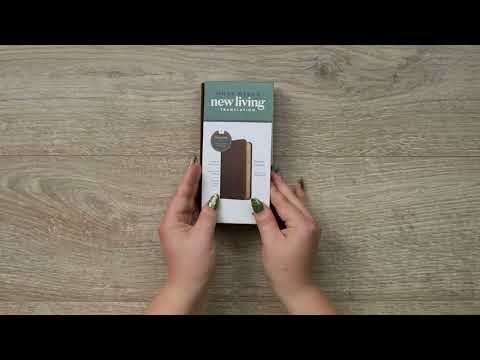 Video Preview for NLT Pocket Thinline Bible, Filament Enabled | LeatherLike, Brown Cross, Red Letter