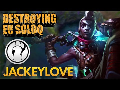 Destroying EU SoloQ: Invictus Gaming JackeyLove - Ekko Jungle - KDA 24/1/15