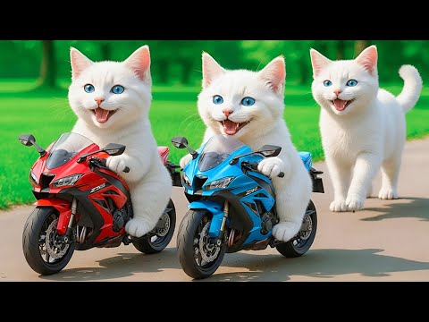 Mama Cat Trims Fur on the Farm and Makes Tiger Hat For Kittens At Home🐾🎩🐯