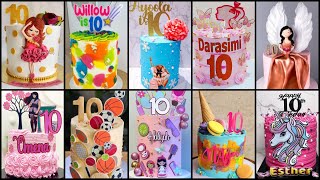 💃10th Birthday Cake design For Girls/Girls Birthday Cake/Birthday Cake/Cake Design/Cake Decorating