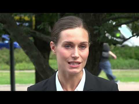 Sanna Marin Tiedotustilaisuus 23.8.2022 - Kesäranta Ruisrock Sabina Särkkä