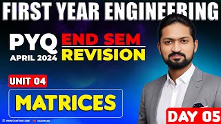 Matrices | system of linear equations | End Semester 2024-25 | Revision - Pune University | GanitAnk