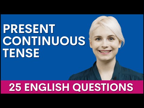 25 Present Continuous Tense Questions | Learn English Grammar