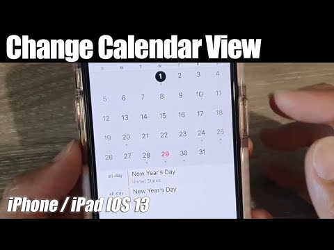 iPhone 11: How to Change Calendar View (Day / Week / Month / Year)