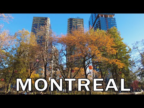 Montreal, Quebec - Caminhada de outono no centro da cidade - novembro de 2023