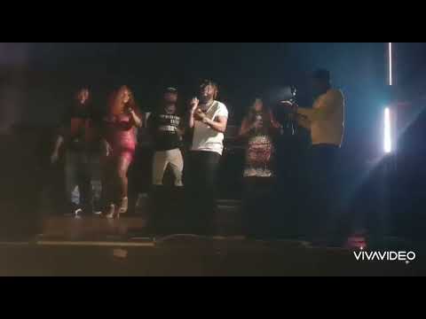 Lady Gina live on stage. Geneva City