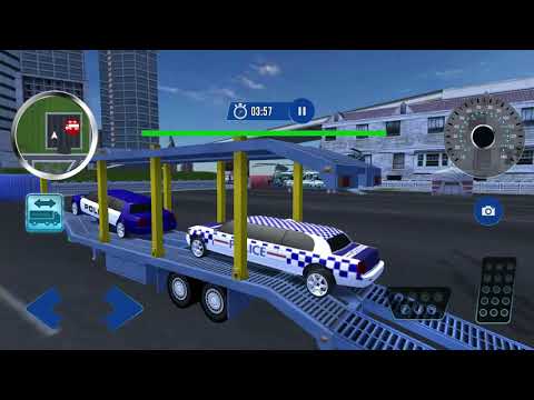 Us Police Multi Level Limo Car Transporter truck 2020 - Android Gameplay