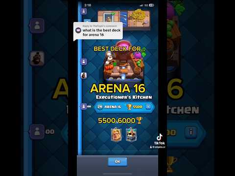 BEST deck for arena 16 #cr #clash #clashroyale