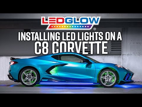 LEDGlow | C8 Chevrolet Corvette Gets A Full Custom LED Underbody and Engine Bay Lighting Kit