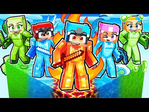 STUCK on an One ELEMENTAL CHUNK in Minecraft!