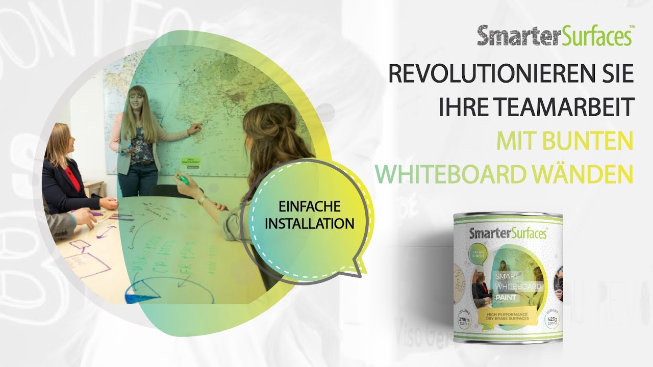 Smart Whiteboard Farbe - Weiß - Transparent | Beschreibbare Wände