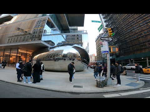 Walking NYC: Sculpture By British Artist Anish Kapoor , Jenga Building