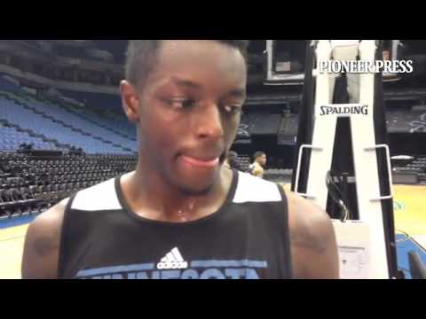 Syracuse forward Jerami Grant says after Sunday's #twolves workout he has to prove he can shoot and