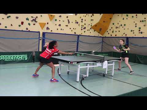 Oshonaike, Olufunke vs.  Yevtodii, Iolanta (2.Satz)| 22/23 – 3. BL Damen Nord |  MVI 2228