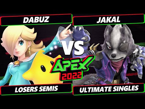 Apex 2022 Losers Semis - Dabuz (Rosalina) Vs. Jakal (Wolf) - SSBU Ultimate Tournament
