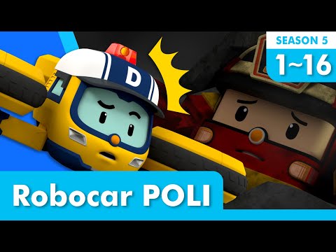 POLI Season 5 Clip Episodes│1~16 Clip Episodes Full Ver.│Watch on TV Series│Robocar POLI TV