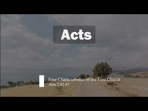 Four Characteristics of the First Church (Acts 2:42-47)