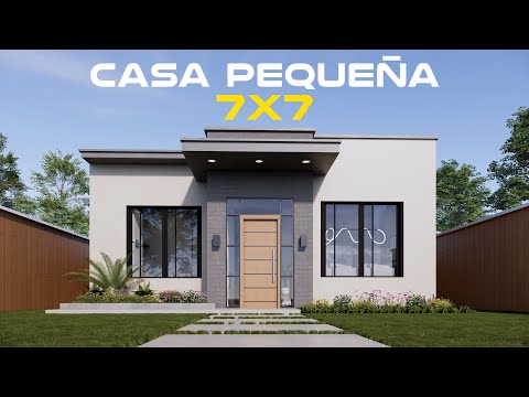 Lohnt es sich, auf einem 7x7-Grundstück zu bauen? Schauen Sie sich diesen Entwurf an und entschei...