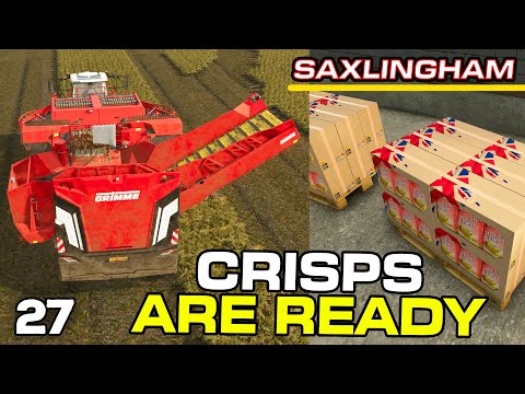 MAKING CRISPS! WHAT FLAVOUR? | Saxlingham - Farming Simulator 25 - Episode 27