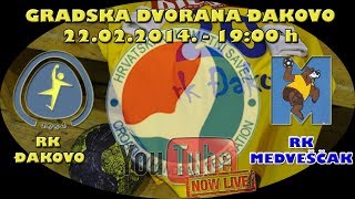 preview picture of video 'RK Đakovo - RK Medveščak 22.2.2014. - 19:00h'