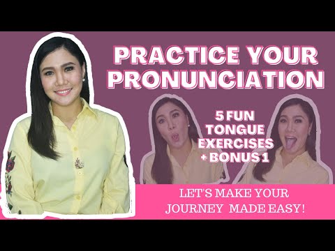 LEARN ENGLISH PRONUNCIATION ‖ 5 Tongue Exercises + Bonus 1 ‖ Learn English with Teacher Aubrey