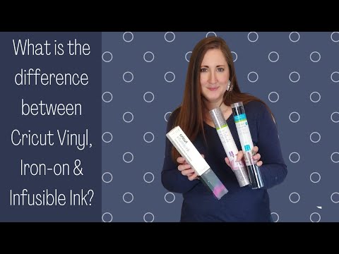 What is the difference between Cricut Vinyl, Iron-on & Infusible Ink?
