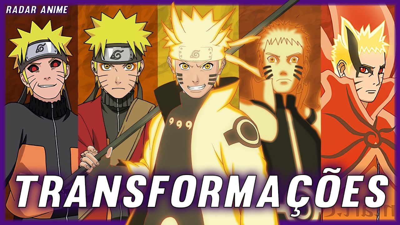TODAS AS TRANSFORMAÇÕES DE NARUTO UZUMAKI | MODO BARION