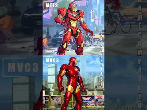 Marvel Tokon vs UMVC3 Iron Man comparison side by side