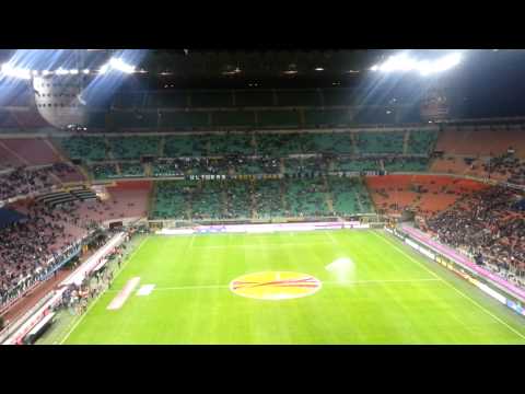 INTER MILAN - ASSE 23/10/2014 0 à 0 ambiance curva sud (coté Saint Etienne mf91 ga92 USS)