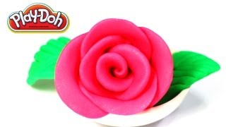 Play-Doh Pink Rose Super Easy!